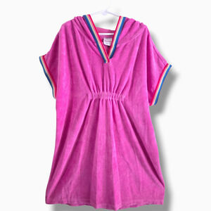 Hanna Andersson Girls 12 Loop Terry Hoodie Swim Coverup